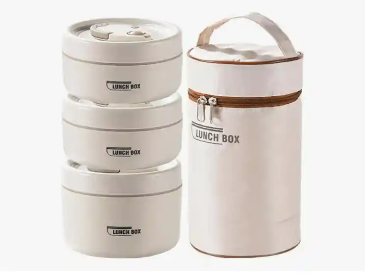 Kit De Fiambreras Portacomidas Termico X3 Piezas