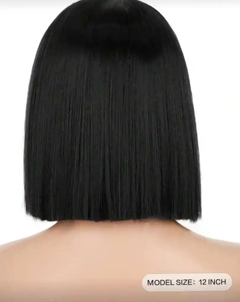 Peluca Sintetica Corta Liso Y Moderno 30cm De Largo Lenceria Erotica Juegos De Rol Fantasias Disfraz Sensual