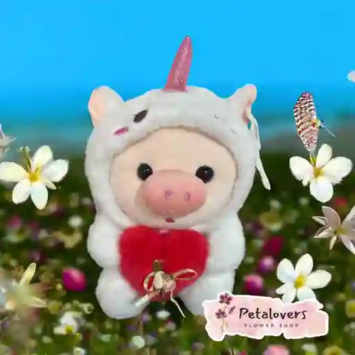 Peluche Cerdito Unicornio