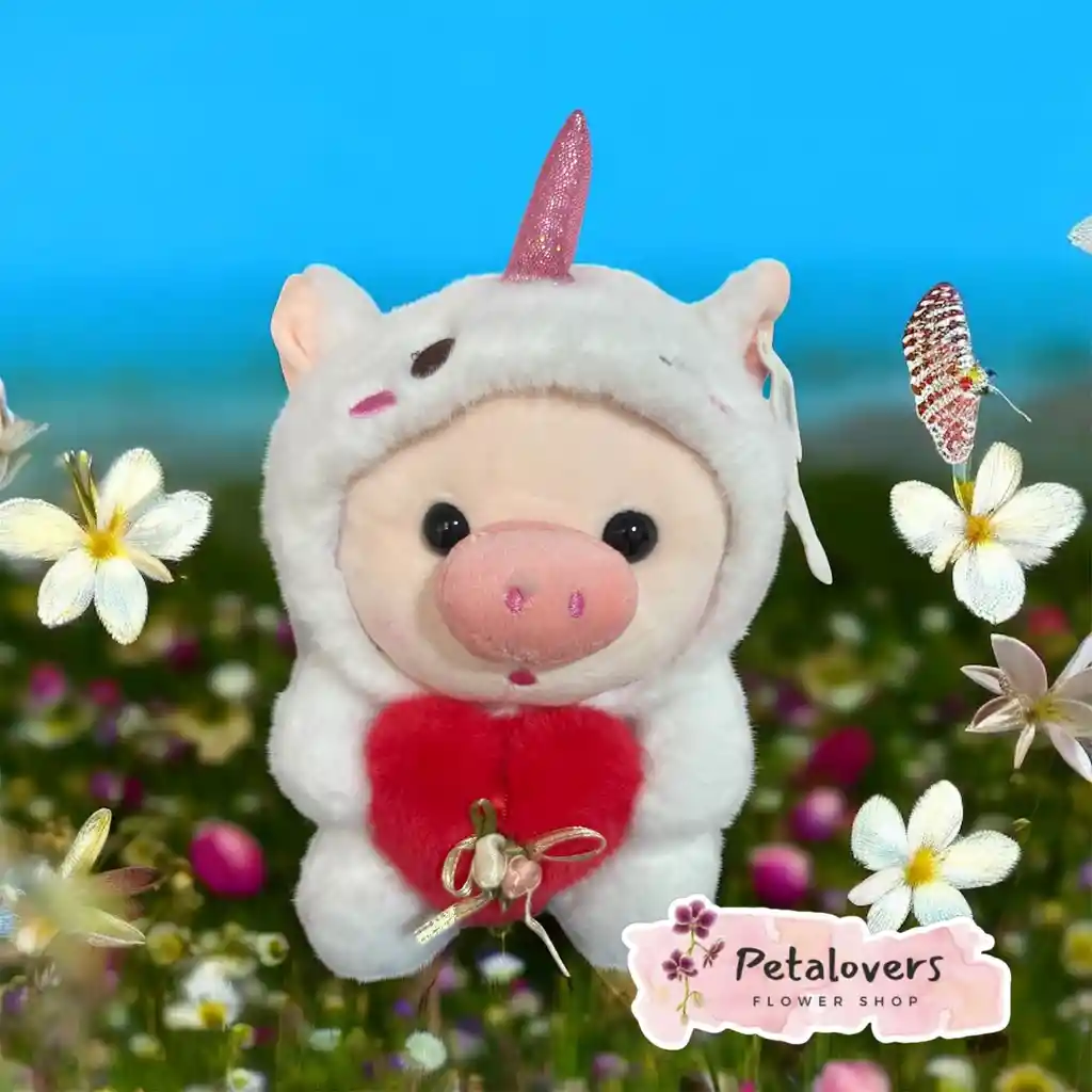 Peluche Cerdito Unicornio