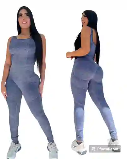 Enterizo Gym Legging Azul Talla Unica