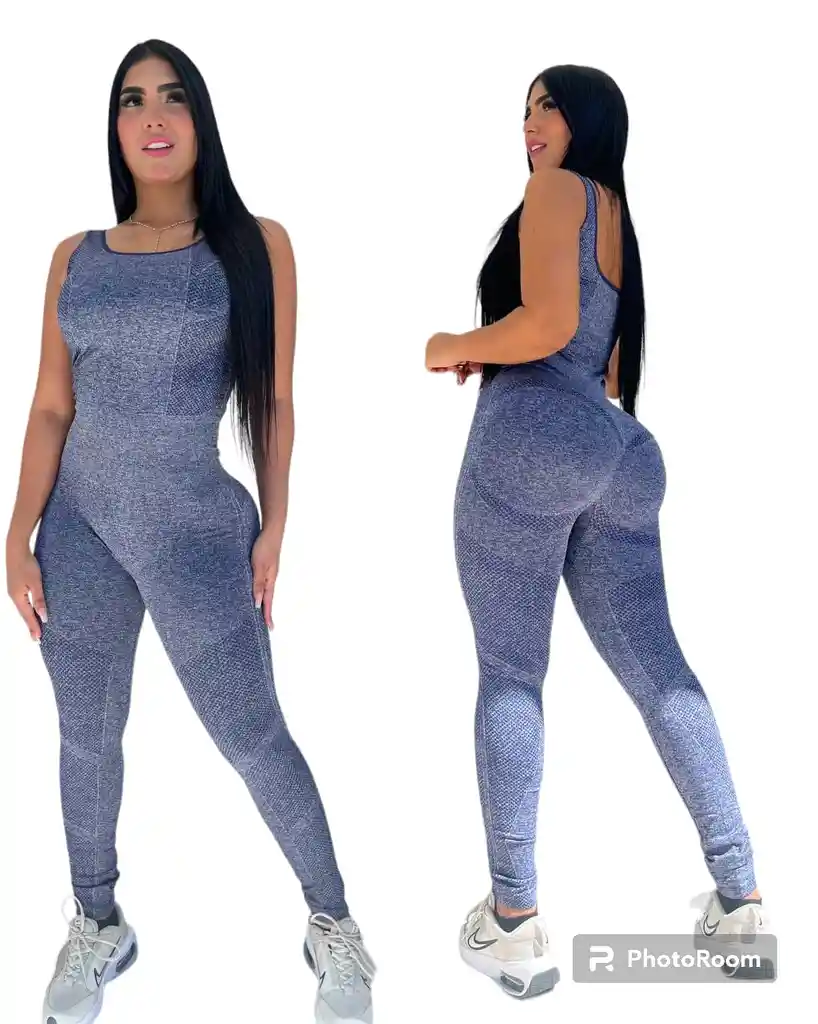 Enterizo Gym Legging Azul Talla Unica