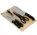 Set De Cuchillos + Tabla Tijera Y Afilador