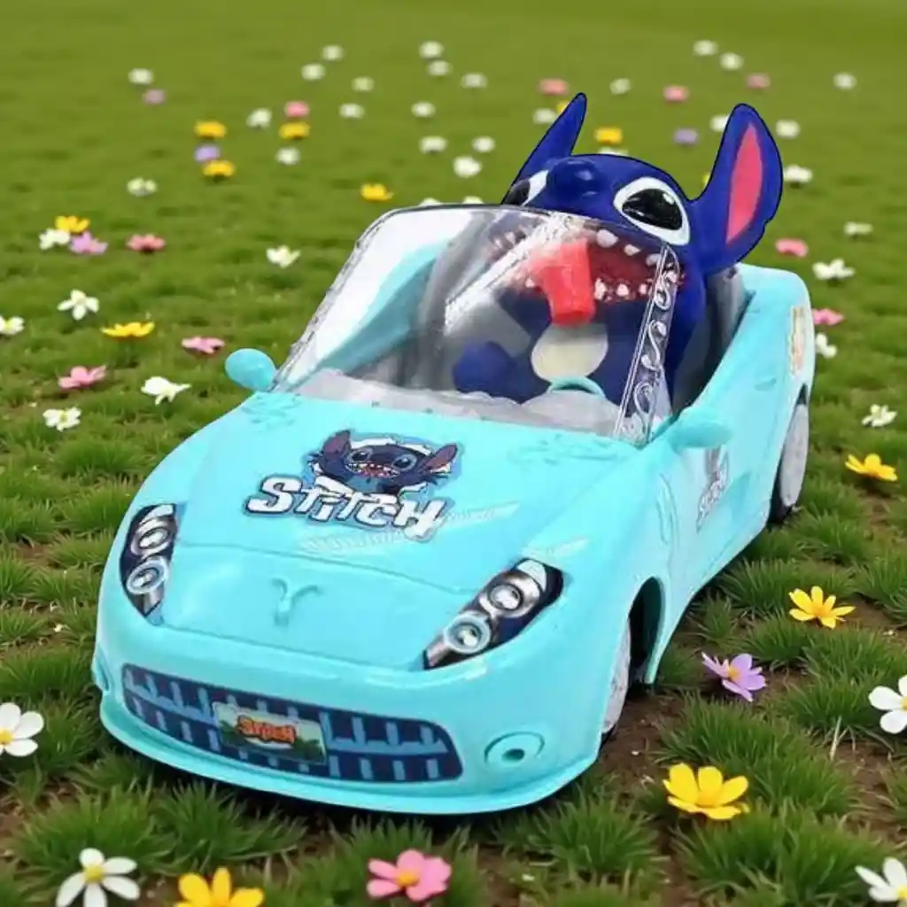 Carro A Control Remoto De Stitch Con Luces Y Sonido Juguete