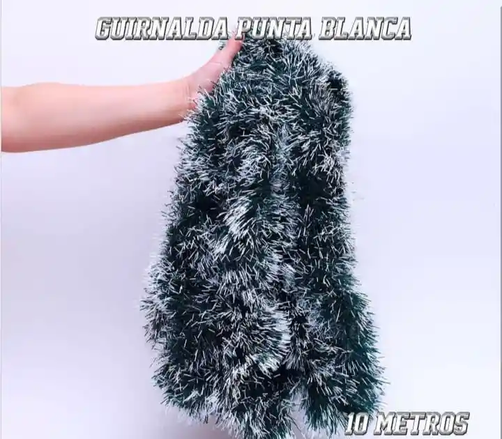 Guirnalda Verde Punta Blanca