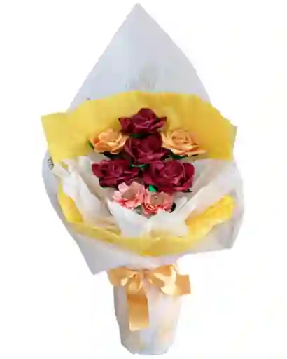 Ramo De Rosas Amatista Eterna