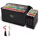 Kit De Marcadores X 120pcs Doble Punta Base