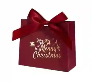 Bolsa De Regalo Elegante Navideña