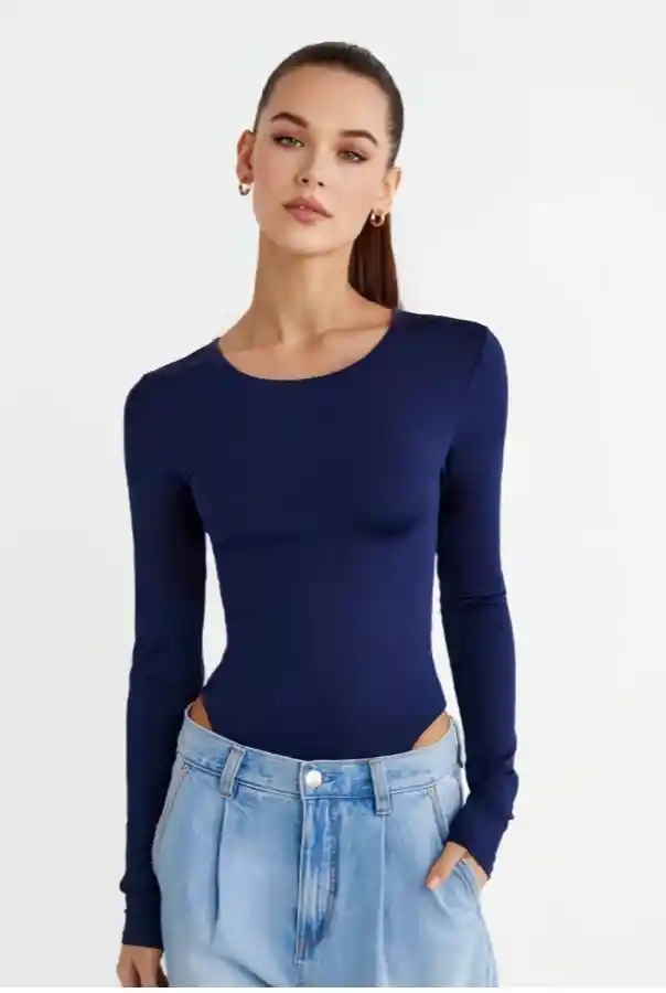 Body Kaia M/l Azul Oscuro