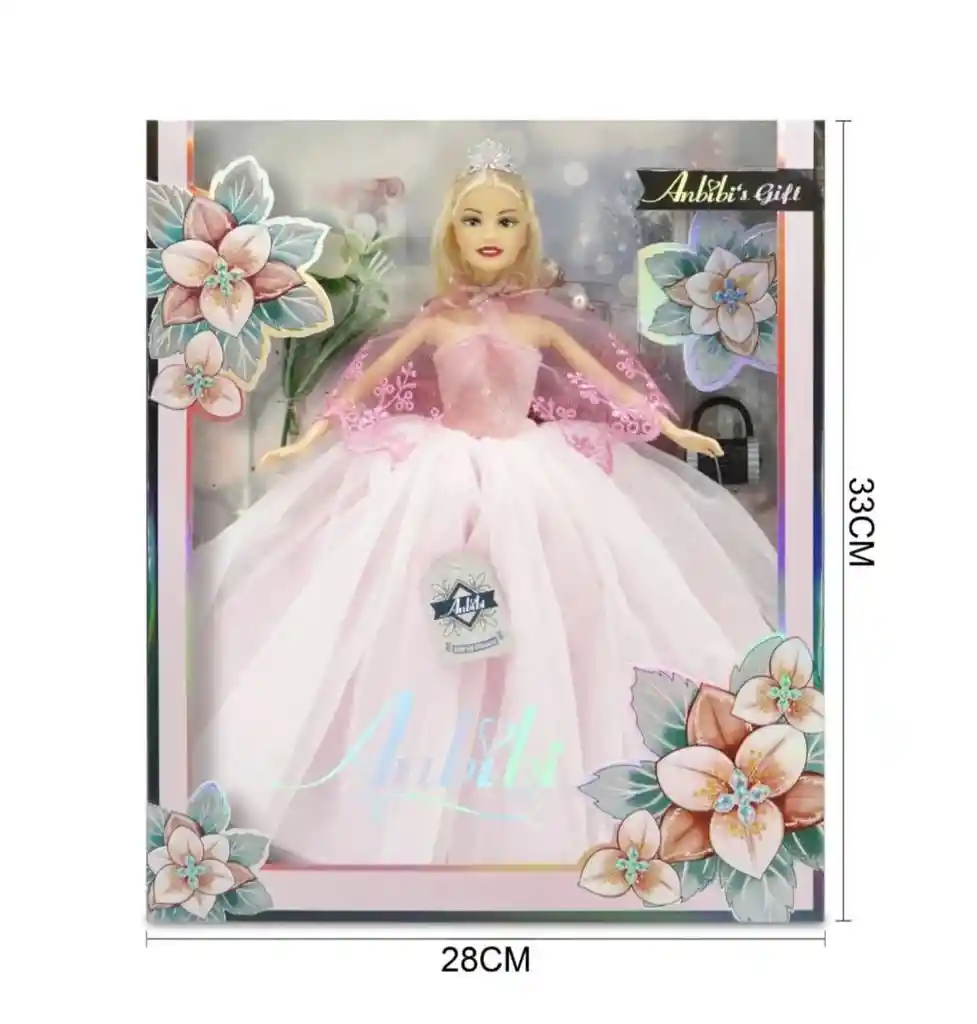 Muñeca Princesa 33cmx 28cm Juguete