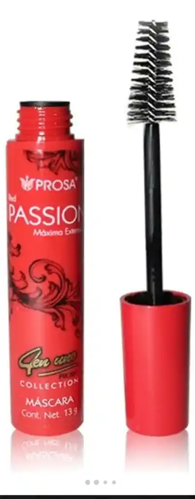 Prosa Passion Roja Pestañina Negra 13ml.