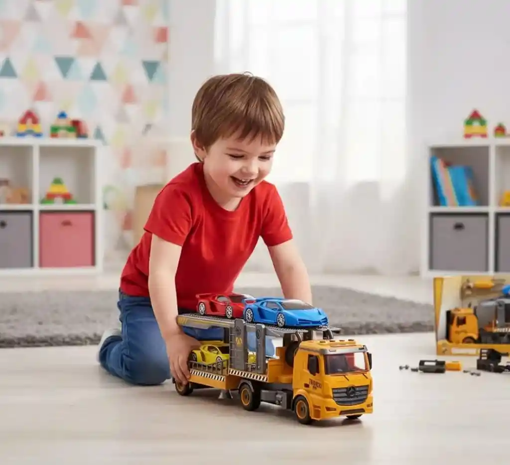 Carro Camion De Gran Tamaño Niñera De Construcción Ensamble Juguete Para Niños