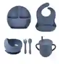 Set Vajilla Bebe En Silicona Kit Alimentacion 6 Piezas Niño