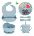 Set Vajilla Bebe En Silicona Kit Alimentacion 6 Piezas Niño