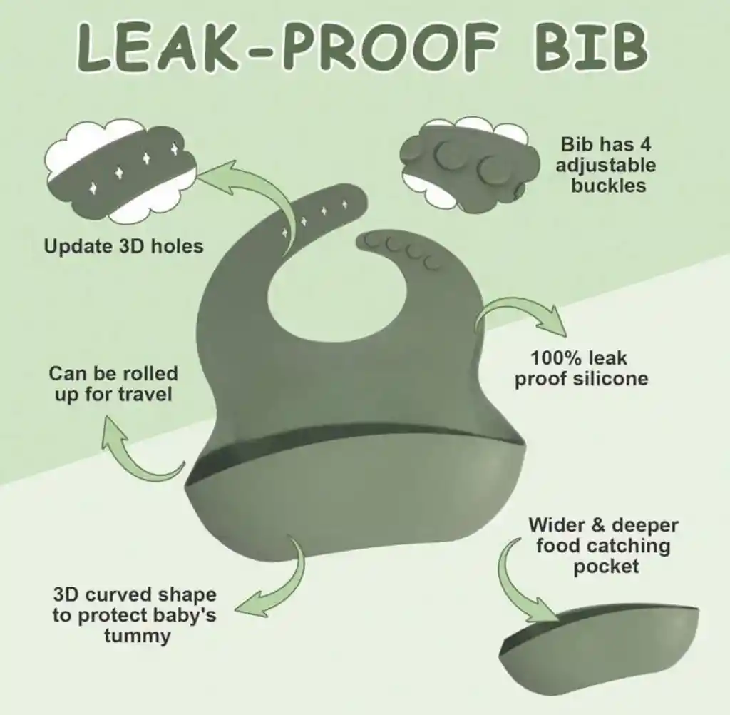 Set Vajilla Bebe En Silicona Kit Alimentacion 6 Piezas Niño