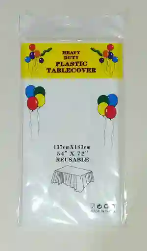 Mantel Plastico Blanco 137 Cm X 183 Cm