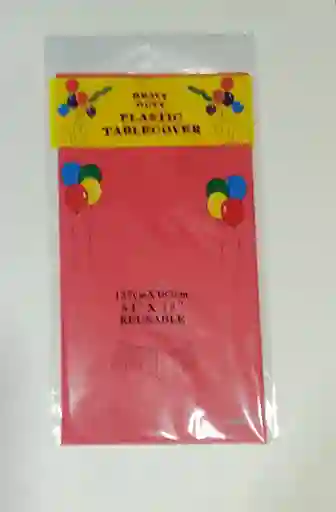 Mantel Plastico Rojo 137 Cm X 183 Cm