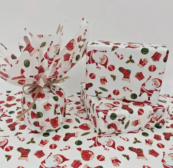 Navidad Papel De Regalo Navideño X2
