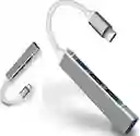 Adaptador Hub Usb Tipo C 4 En 1 Con Puertos Usb 3.0