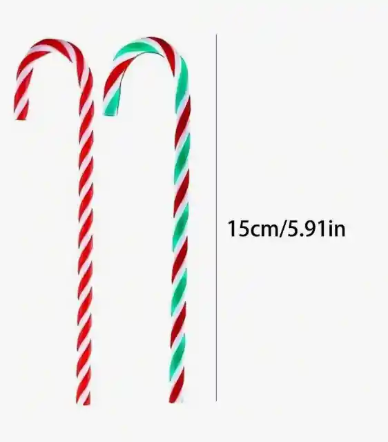 Decoración Navidad Bastón Navideño Set X 6