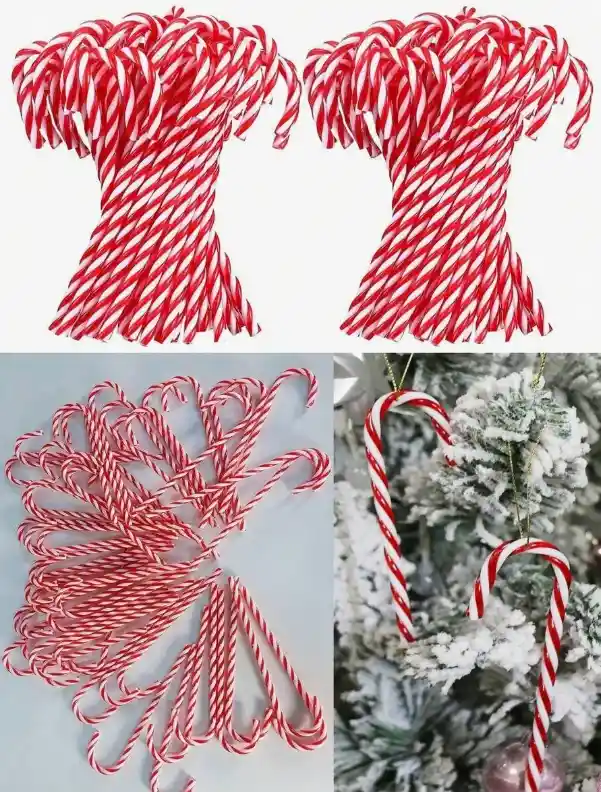 Decoración Navidad Bastón Navideño Set X 6