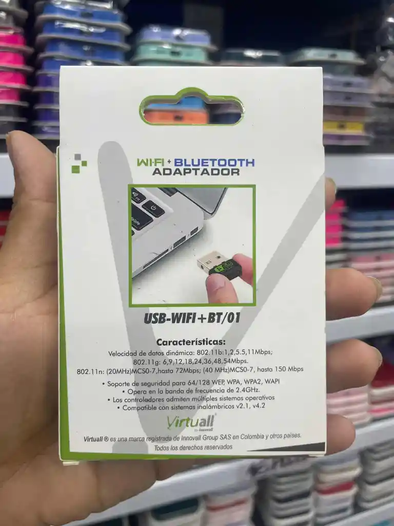 Adaptador Wifi + Bluetooth | 150 Mbps | Bluetooth 4.2