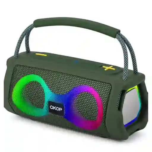 Parlante Recargable Altavoz Bluetooth Speaker Rgb Okop Kp812