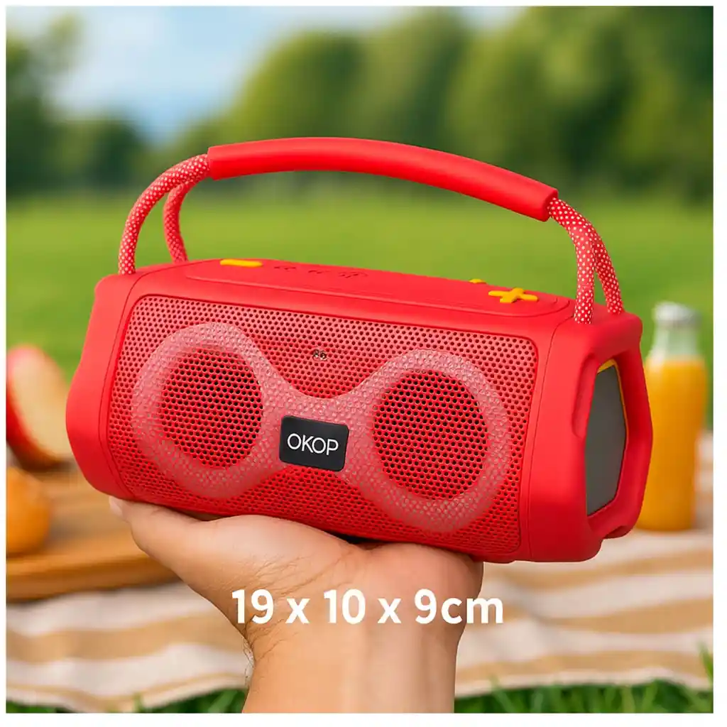 Parlante Recargable Altavoz Bluetooth Speaker Rgb Okop Kp812