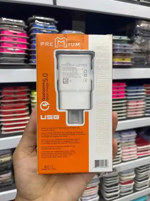 Cargador V8 | Premium | 5 Amperios | Cargador Completo | Adaptador + Cable