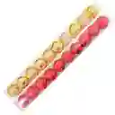 Set De Bolas De Navidad X 10 Unds Rojas O Doradas