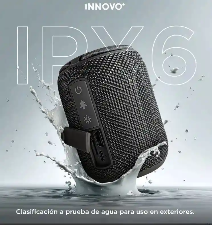 Parlante Bluetooth G-tide Sv30 10w Bass Ipx6 Tws Rgb 5h Batería