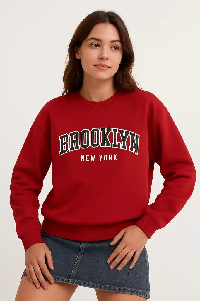 Buzo Tipo Hoodie Brooklin New York Edición Atemporal