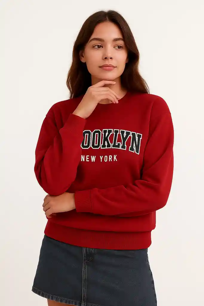 Buzo Tipo Hoodie Brooklin New York Edición Atemporal