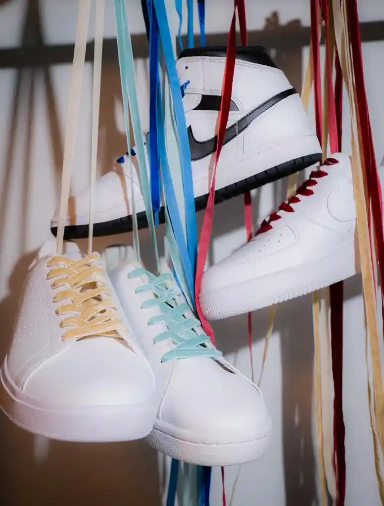 Cordones Cinta Velvet Crema - 182 Cm