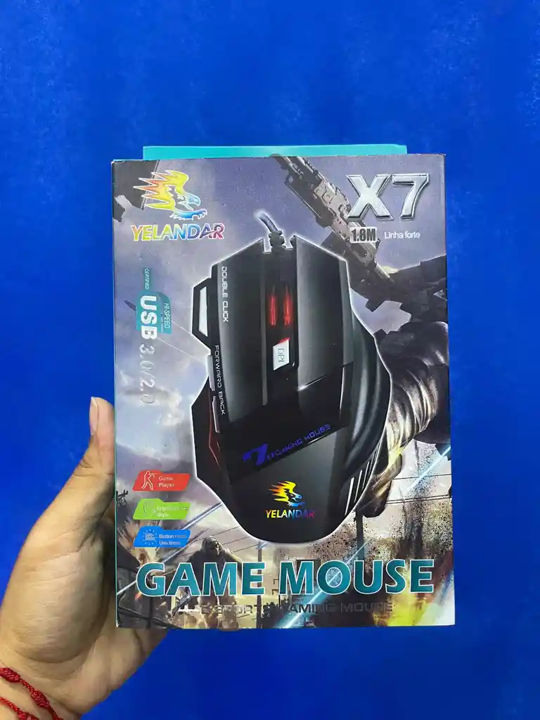 Mouse Alambrico | Mouse Gaming | Led | Game Mouse | 6000 Dpi | Yelandar | Optical Mouse | Precision Y Rapidez