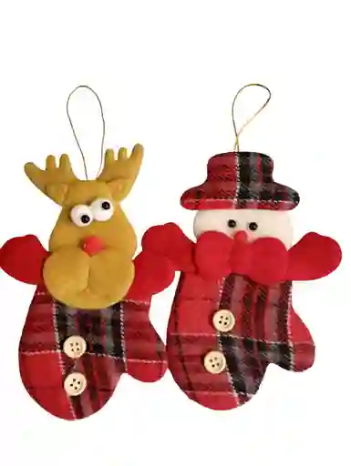 Muñeco Adorno Navidad X 2 Und