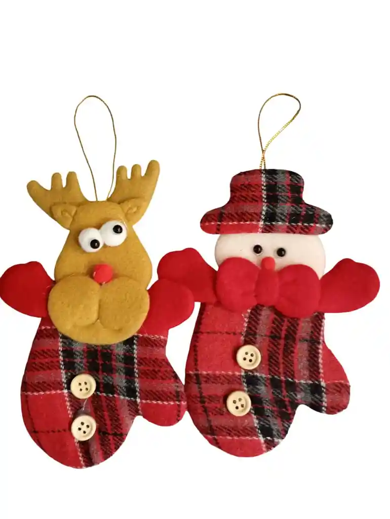 Muñeco Adorno Navidad X 2 Und