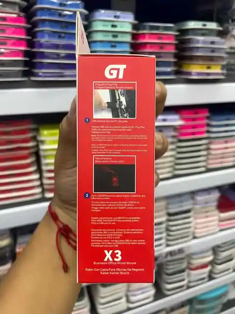 Mouse Optico Alambrico Gt | Compatible Pc Y Mac | Usb 2.0 | 1000 Dpi