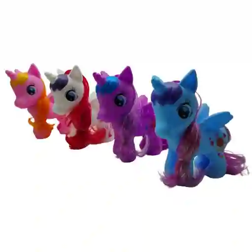 Muñeco Pony Unicornio Con Alas Y Pelo Suave Juguete Infantil