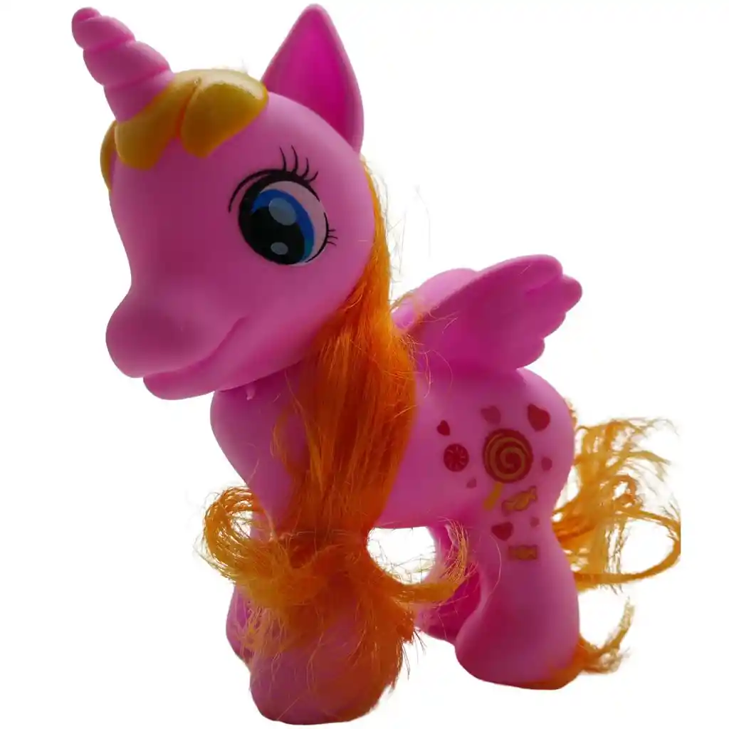 Muñeco Pony Unicornio Con Alas Y Pelo Suave Juguete Infantil