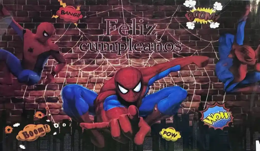 Fondos Decorativos Spiderman Fiestas Infantil Temática 80cmx120cm