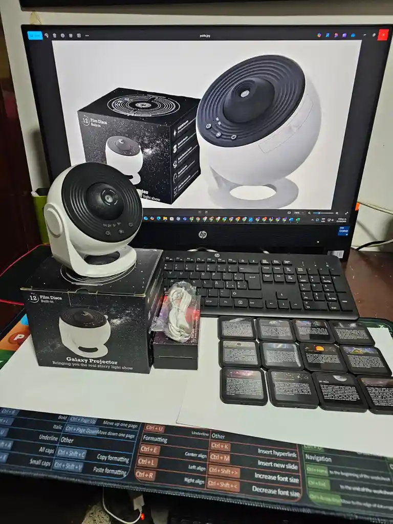 Lámpara Proyector Realista Galaxia Espacio Nebulosa