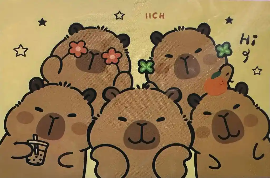 Fondos Decorativos Fiestas Infantil Capibara Temática 80cmx120cm