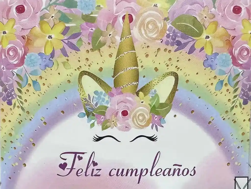 Fondos Decorativos Fiestas Unicornio Infantil Temática 80cmx120cm