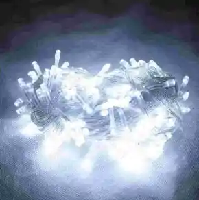 Luces Navideñas 200 Led Color Blanco E N Cable Conectables