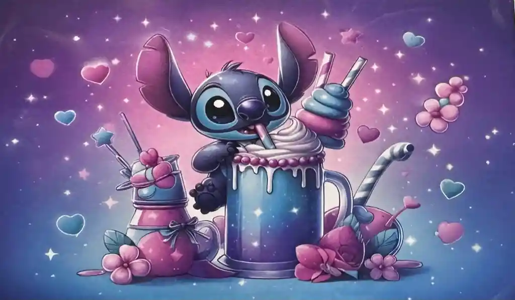 Fondos Decorativos Fiestas Lilo Y Stich Infantil Temática 80cmx120cm