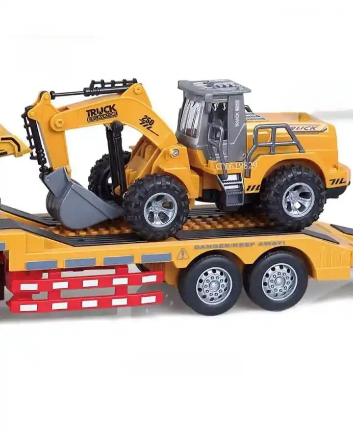 Tractomula Con Volqueta Retroexcavadora Control Remoto