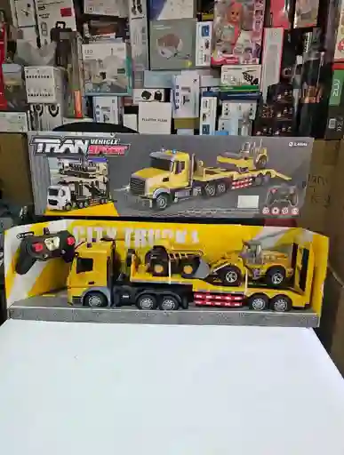 Tractomula Con Volqueta Retroexcavadora Control Remoto