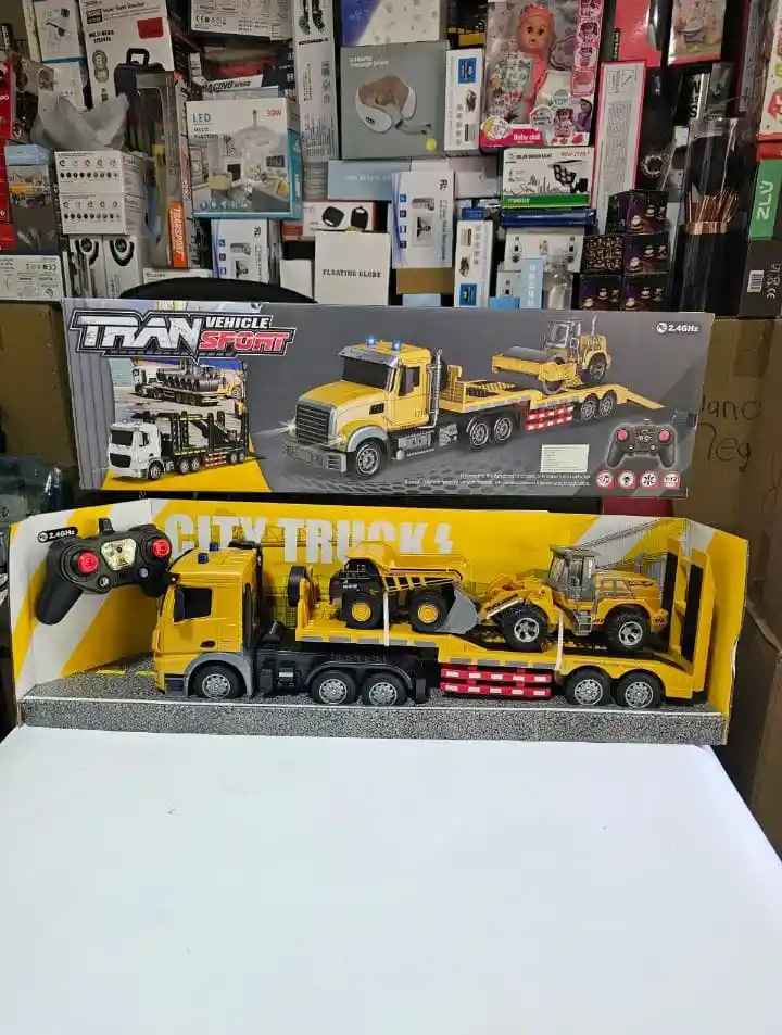 Tractomula Con Volqueta Retroexcavadora Control Remoto