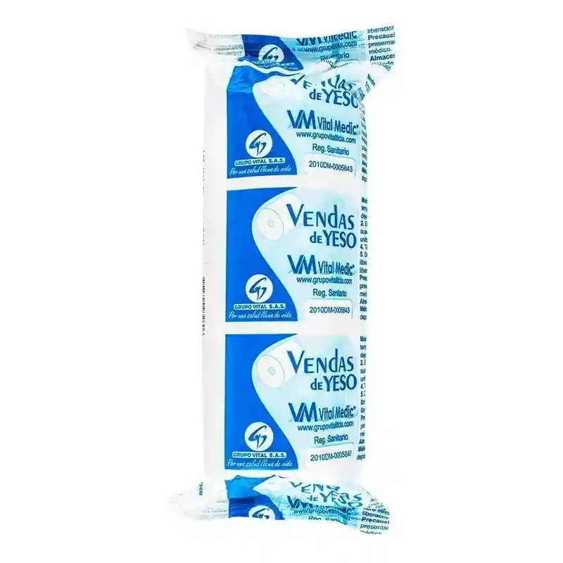 Vendas De Yeso 5"x5 Yardas Vitalmedic